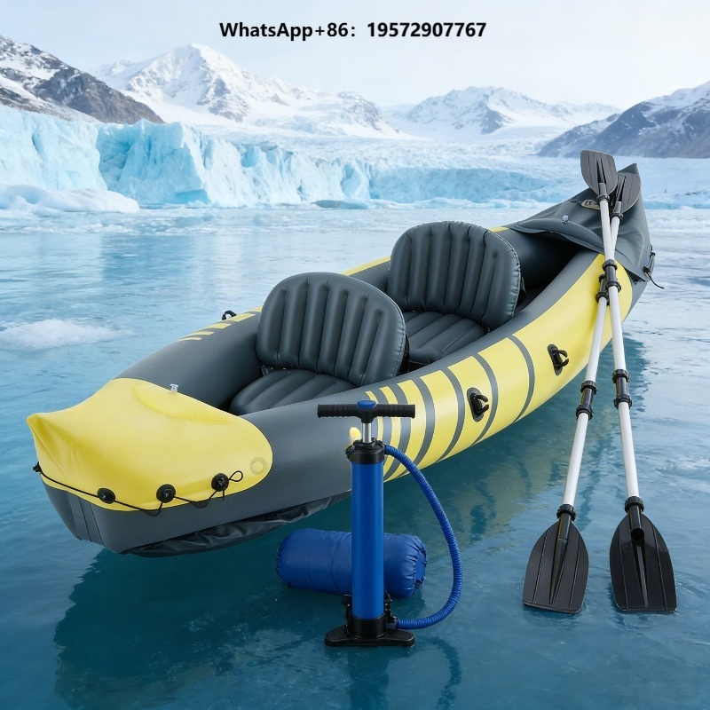 قارب كاياك قابل للنفخ بمقعدين  - مراجعة Fishing Kayak Paddle وسعره