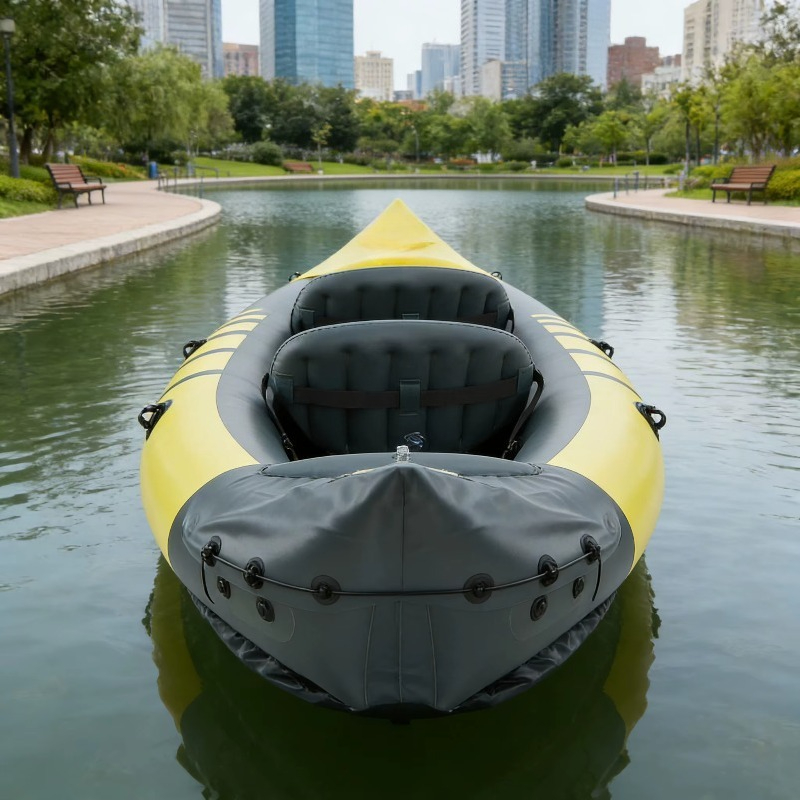 قارب كاياك قابل للنفخ بمقعدين  - مراجعة Fishing Kayak Paddle وسعره